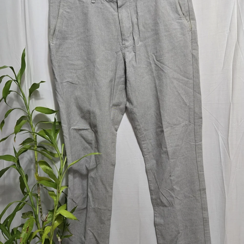 J. Crew Gray Dress Pants Lightweight Cotton Blend
